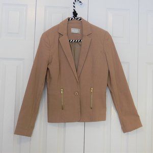Love & Liberty Beige Fitted Blazer in size S